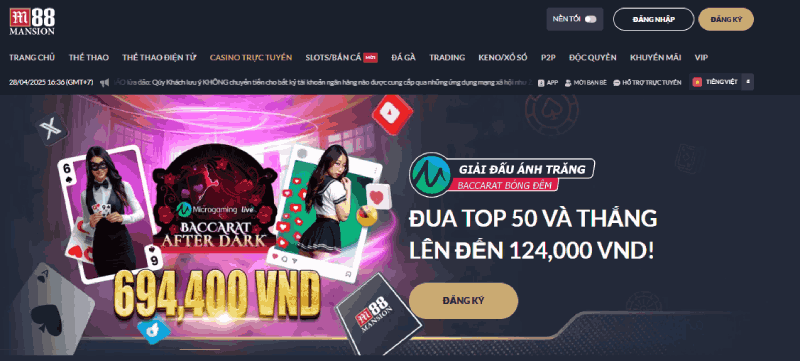 lý do nên chơi tại sòng bạc M88