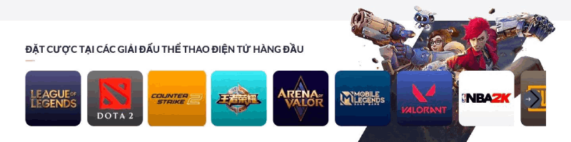 các môn esport M88