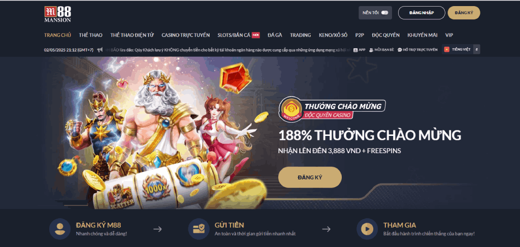 các đối tác M88