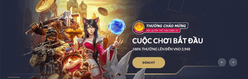 ưu đãi esport M88