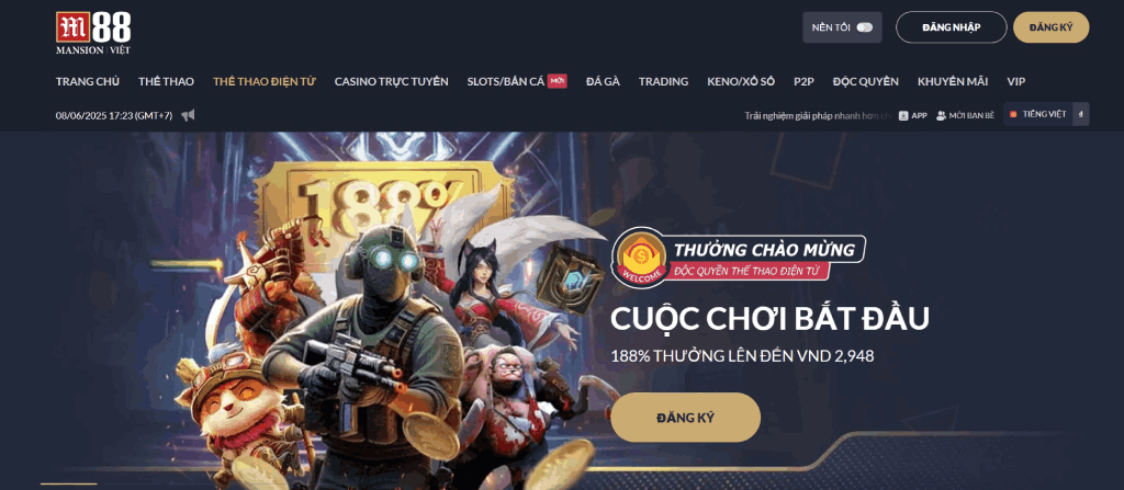 cá cược esport tại M88