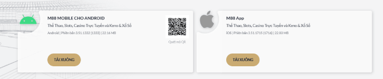 chọn hệ điều hành app M88