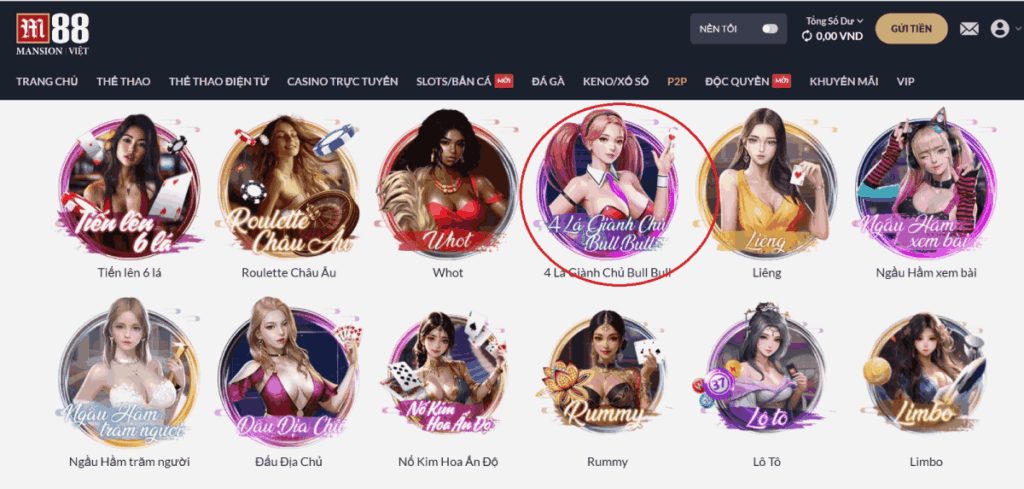 giành chủ bull bull M88