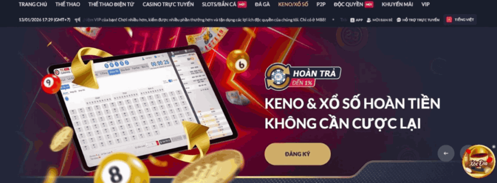 xổ số 3 miền M88