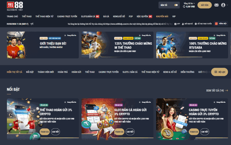 top ưu đãi nạp lại