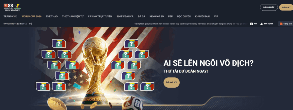 cá cược World Cup 2026