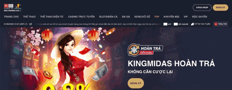 đăng ký tài khoản tài xỉu M88